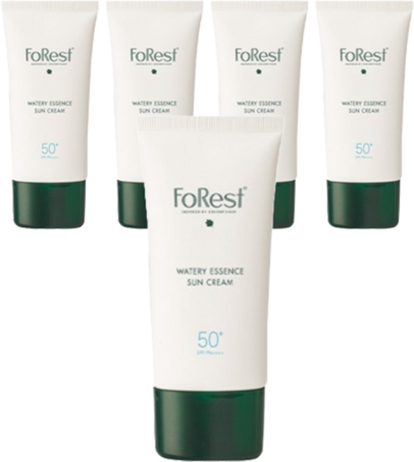 그린핑거 포레스트 워터리 에센스 선크림 SPF50+ PA++++, 80ml, 5개
