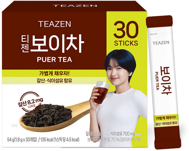 티젠 보이차 추출분말, 1.8g, 30개입, 1개