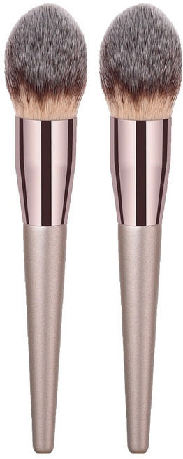 블링앤수 메이크업 파우더 브러쉬 BRISH09509, 골드, 2개