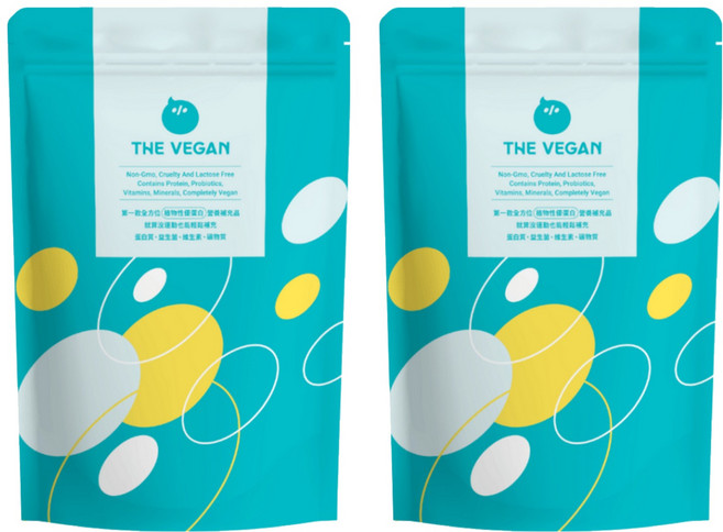THE VEGAN 樂維根 植物性優蛋白粉 經典奶茶口味, 1kg, 2包