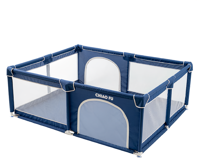 巧福 兒童遊戲圍欄 CF-1518 150 x 180 x 66cm 0~36個月, 藍色, 1組