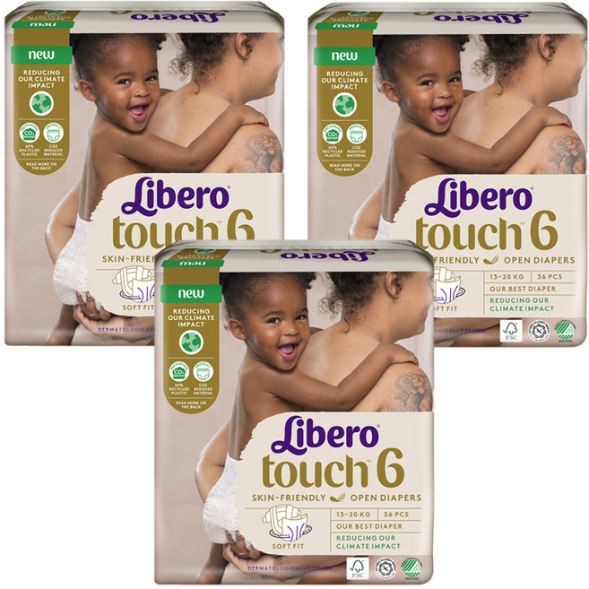 Libero 麗貝樂 Touch黏貼型尿布, 第6階段, 108片