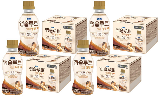 매일유업 앱솔루트 명작엄마의 선물 프리미엄 명작 액상 12개월부터 24개월까지 240ml + 니플 세트, 24개
