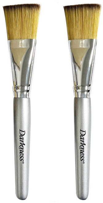 다크니스 피부미용 팩 붓, 2개, 혼합색상