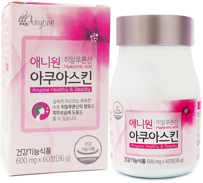 애니원 아쿠아 스킨 콜라겐 히알루론산, 1개, 60정