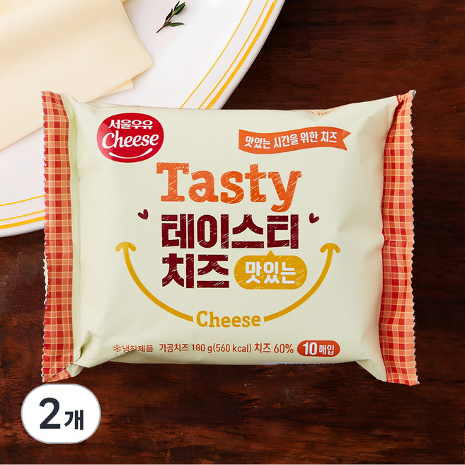 서울우유치즈 테이스티 치즈 맛있는, 18g, 10개입, 2개