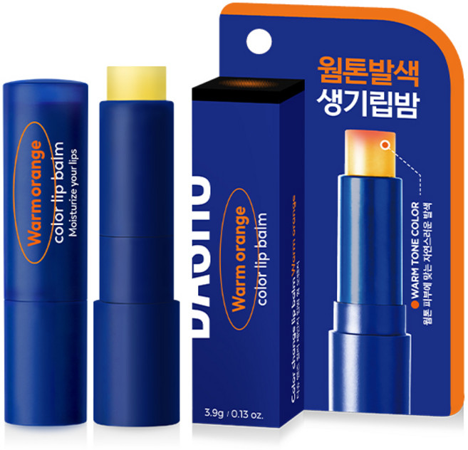 다슈 맨즈 컬러 체인지 립밤 4g, 웜 오렌지, 1개