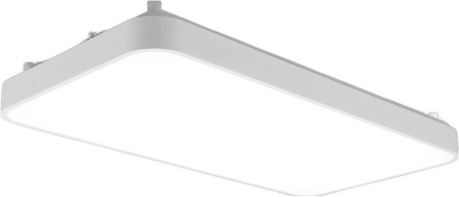 Mellibing 輕簡照明 客廳吸頂燈 無頻閃 LED60W, 白色 + 晝光色