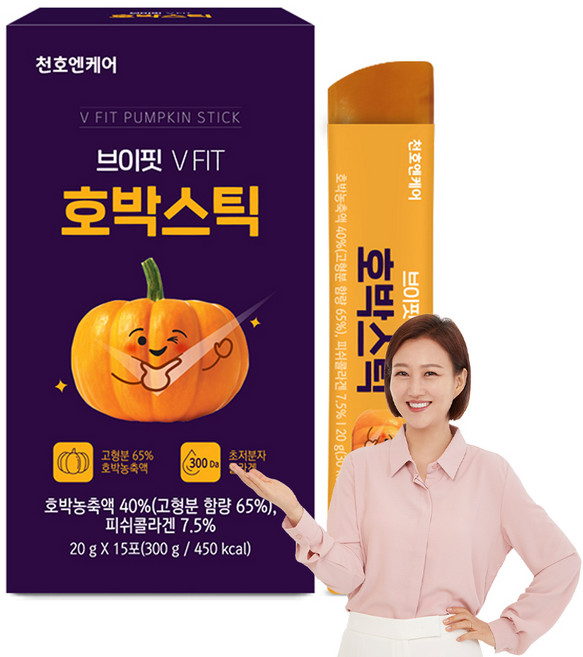 천호엔케어 브이핏 호박젤리스틱 15p, 1개, 300g