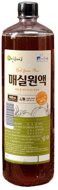 진실매실 매실원액, 1L, 1개
