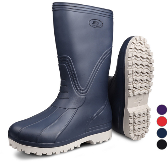 슈퍼카미트 남성용 EVA 초경량 논슬립 소프트 쿠션 장화 DY900