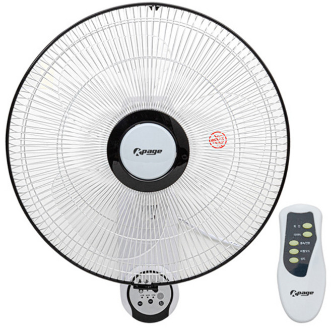 케이페이지 벽걸이형 3단 리모컨 선풍기 40cm, KEF-16WR