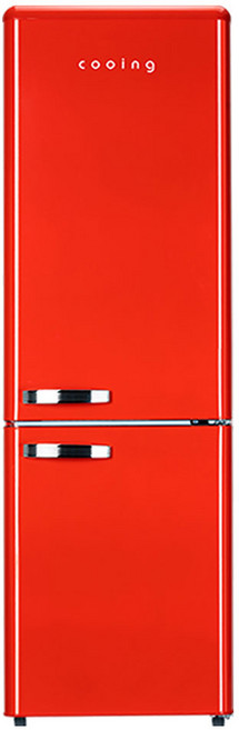쿠잉전자 레트로 콤비 251L 일반형 냉장고 방문설치, REF-C270R