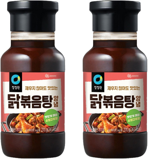 청정원 닭볶음탕 양념, 270g, 2개