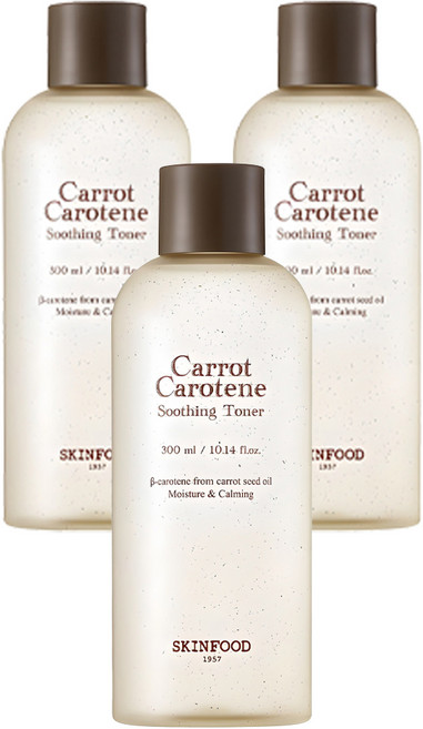 스킨푸드 캐롯 카로틴 수딩 토너, 300ml, 3개