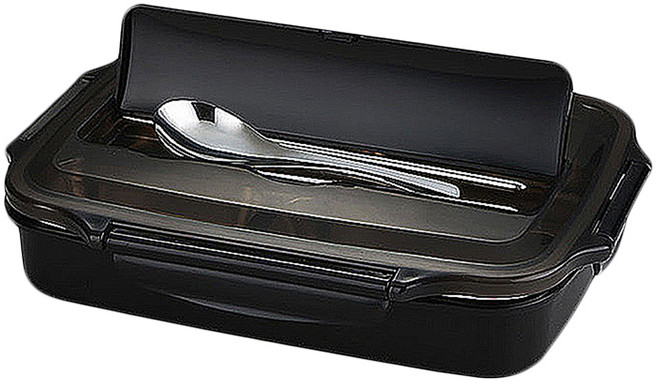 Mega 北歐304不鏽鋼分格便當盒, 伯爵黑, 1個