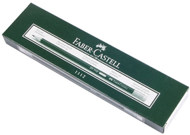 파버카스텔 블랙파버 지우개 연필 2B, 검정색, 12개