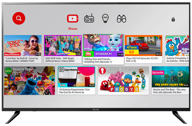 트루비 4K UHD DLED TV, 139cm(55인치), V554UHD Smart HDR, 벽걸이형, 방문설치