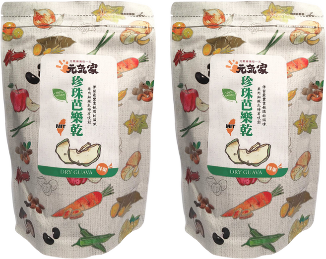 元氣家 珍珠芭樂乾, 200g, 2包