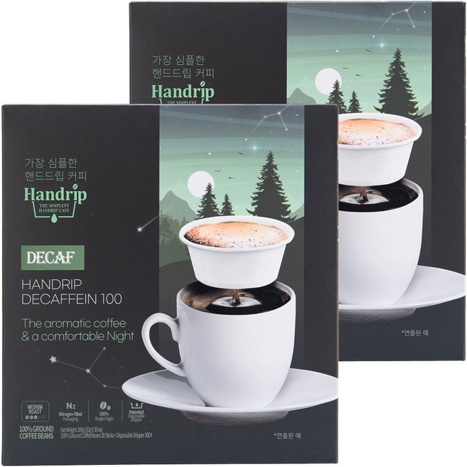 핸드립 디카페인100 드립백커피, 30개입, 2개, 10g