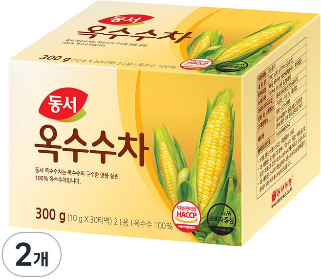 동서 옥수수차 티백, 10g, 30개입, 2개