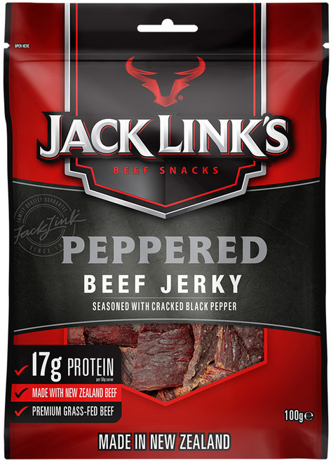 잭링크스 비프 져키 페퍼드 육포, 100g, 1개
