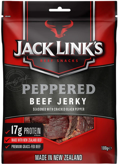 잭링크스 비프 져키 페퍼드 육포, 100g, 1개 - 쿠팡