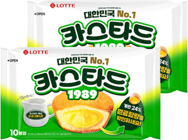 롯데카스타드 오리지널, 230g, 2개