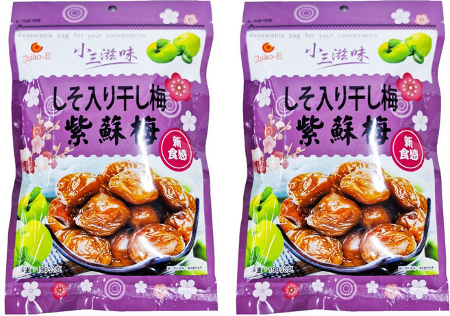 Chiao-E 巧益 小三滋味 紫蘇梅, 190g, 2包