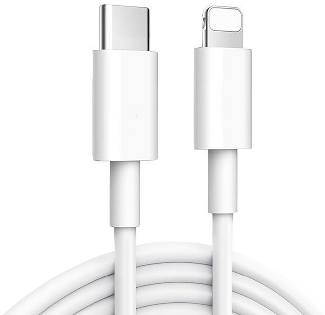 lightning to type-c 蘋果快充傳輸線 g5156-1, 1m, 白色, 1條