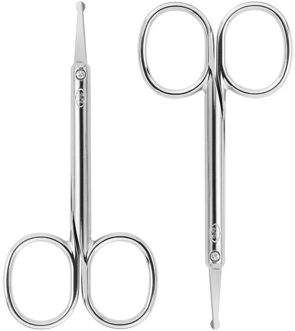 777 고급 코털가위, 실버, 2개