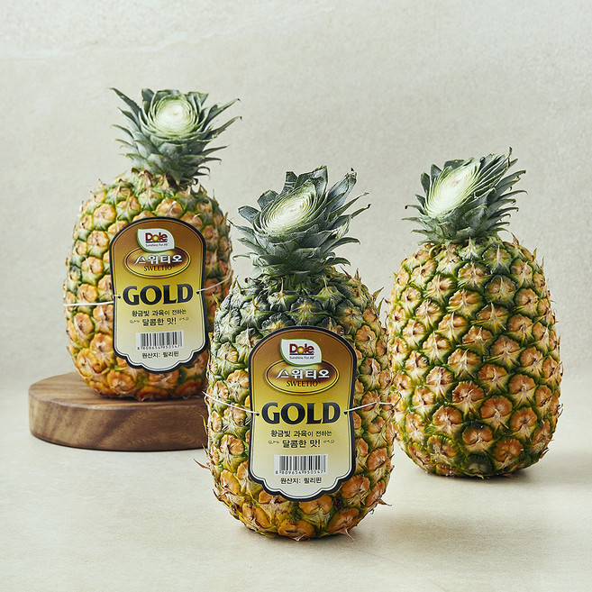 돌 스위티오 골드 파인애플, 4.8kg(3입), 1개