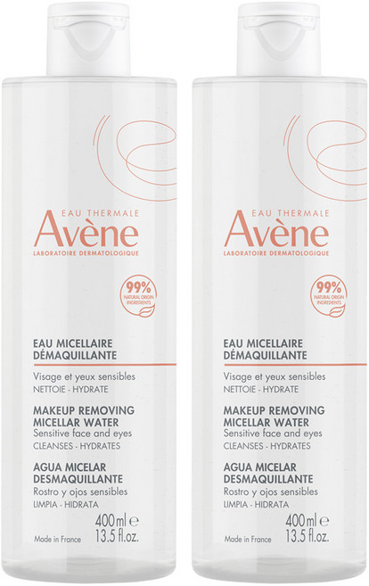 아벤느 미셀라 클렌징 워터, 400ml, 2개