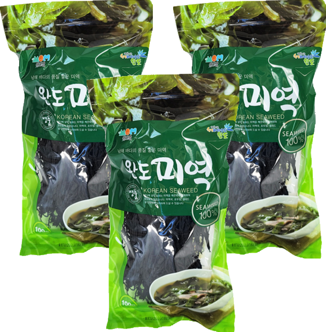 Wandomom 莞島乾海帶芽, 100g, 3包
