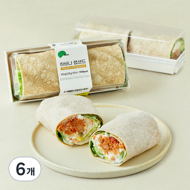프레밀 하바나 랩샌드, 225g, 6개, 1개입