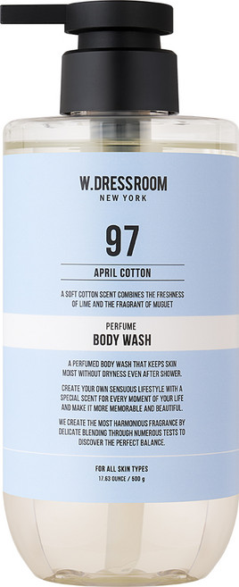 더블유드레스룸 퍼퓸 바디워시 97 에이프릴코튼, 500g, 1개