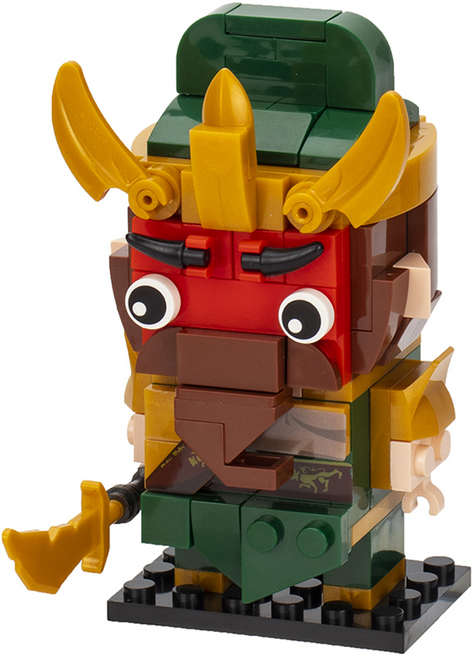 花太太 甲辰龍開運積木, 關聖帝君 多色, 1個