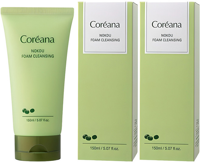 코리아나 녹두 클렌징폼, 150ml, 2개