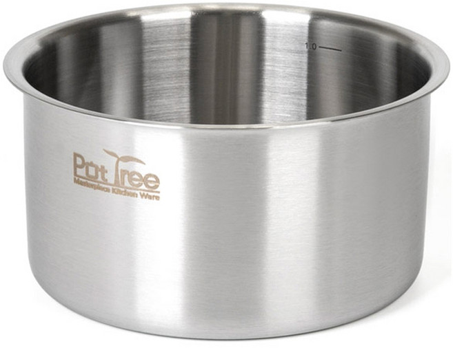 올비아 인덕션 팟트리 IH 스텐 탈착식 냄비, 14cm, 실버, 1개