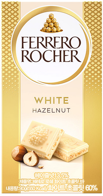 페레로로쉐 초콜릿 바 화이트, 90g, 1개