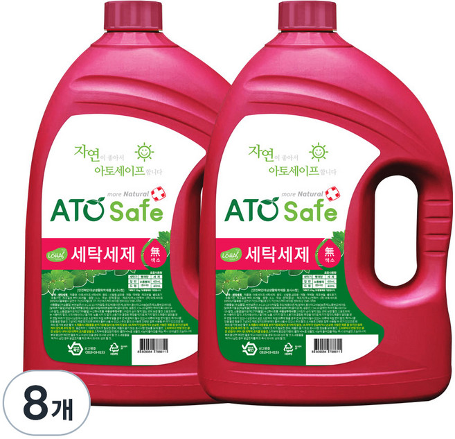 아토세이프 액상세제 본품, 3.1L, 8개