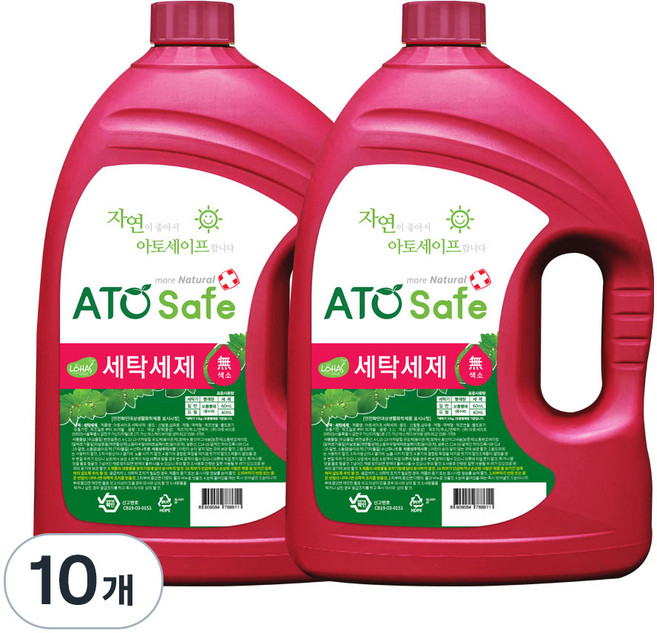 아토세이프 액상세제 본품, 3.1L, 10개