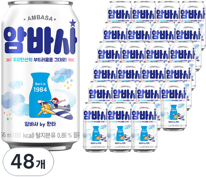 암바사 by 환타, 345ml, 48개