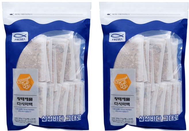 프레씨 황태 해물다시마팩 15g*20팩, 300g, 2개
