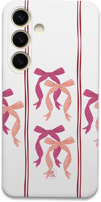 이루다 빈티지 무드 리본 풀 커버 젤리 휴대폰 케이스