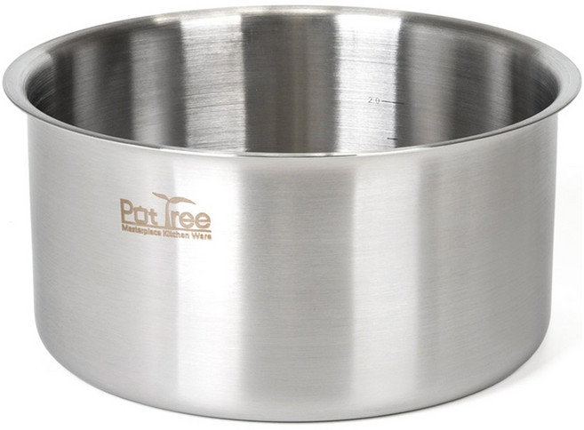 올비아 인덕션 팟트리 스텐 탈착식 냄비, 20cm, 1개