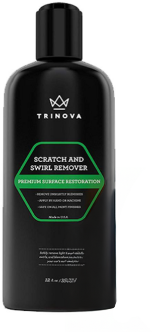 美國 TRINOVA 汽車刮痕修復劑 去除刮痕 適用於所有油漆表面, 1罐, 白色