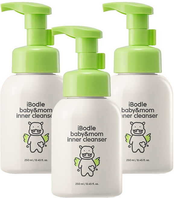 아이보들 베이비 앤 맘 이너 클렌저, 250ml, 3개