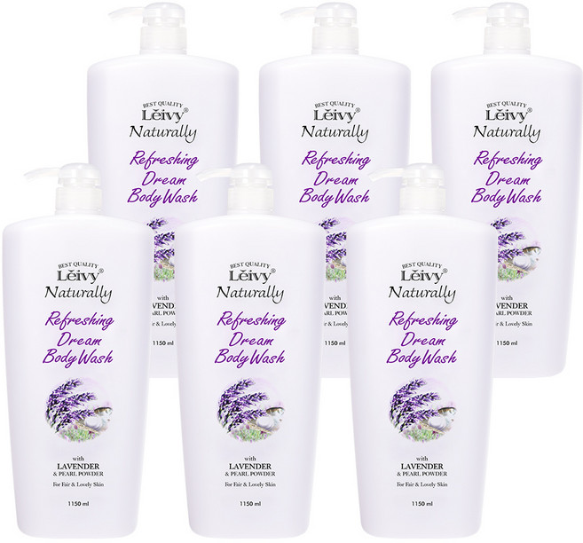 레이비 라벤더 바디워시, 1.15L, 6개