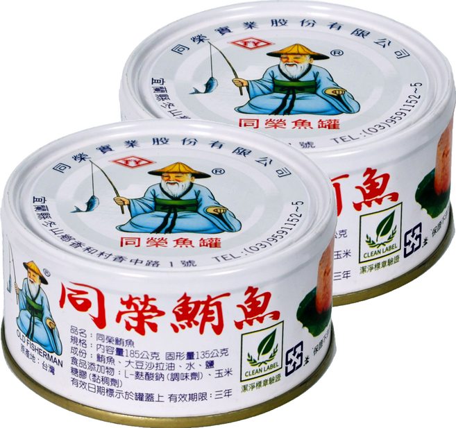 同榮 鮪魚 煙仔虎, 185g, 2罐